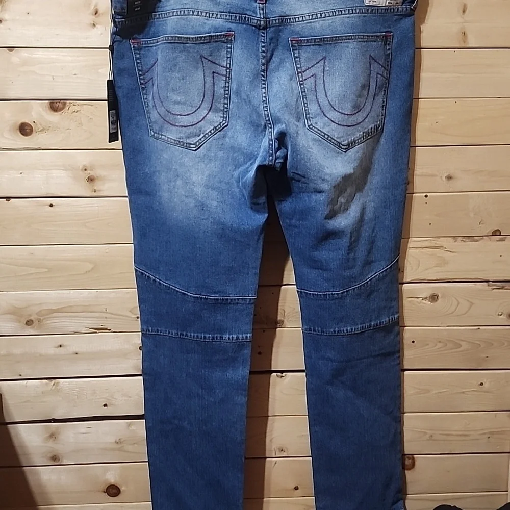 Mens True Religion Jeans Size 40 NEW Style Rocco Moto Great Christmas Gift